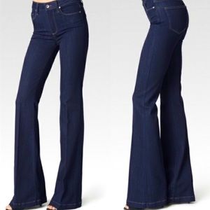Paige ✧ Brooke Flared Dark Wash Denim Jeans